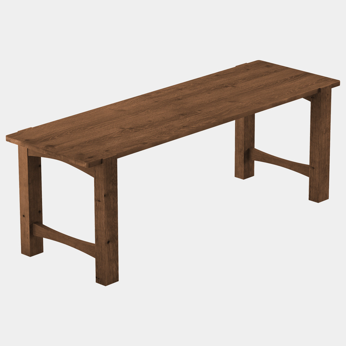 200cm 2-Person Computer Desk, Farmhouse Solid Wood with Thick Legs for Home Office