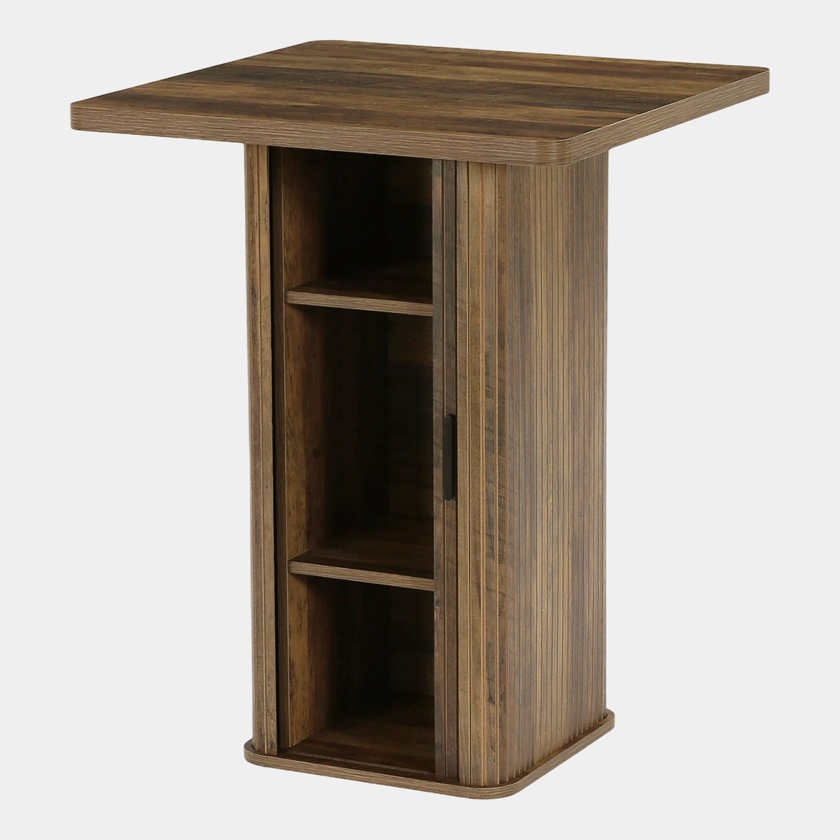 Tribesigns Bar Table with 3-Shelf Storage Unit, Height 90 cm, for Small Kitchens