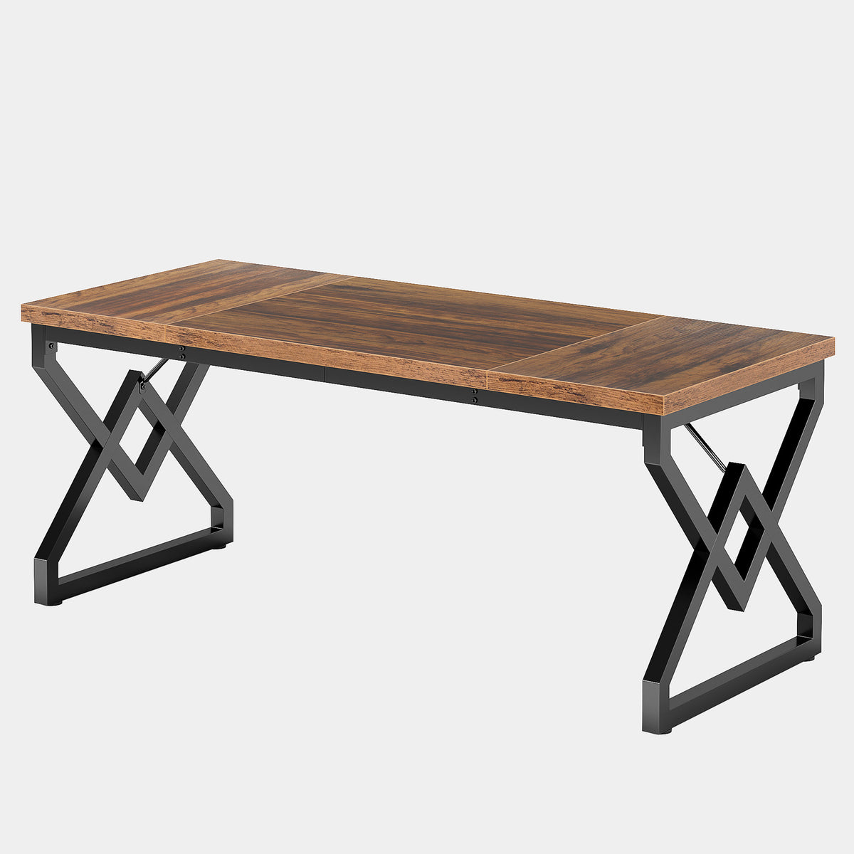 160cm Computer Desk, Extra Thick Wood Top & Metal Frame