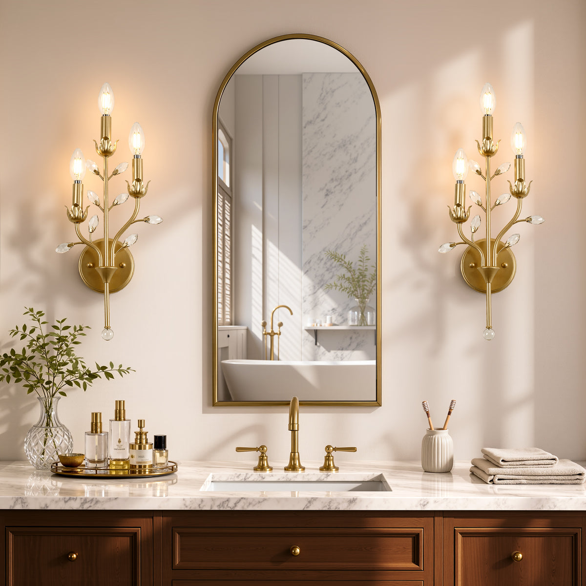 Tribesigns indoor wall light, E14 socket, bulb not included, 1 piece