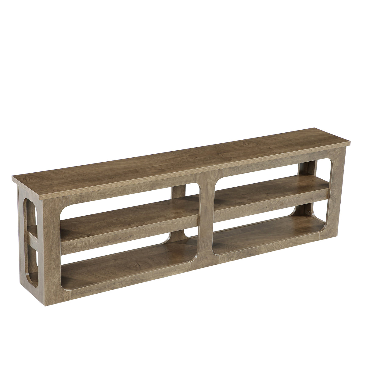 180cm Entryway Shoe Bench, 3-Tier Farmhouse Storage Bench for Hallway