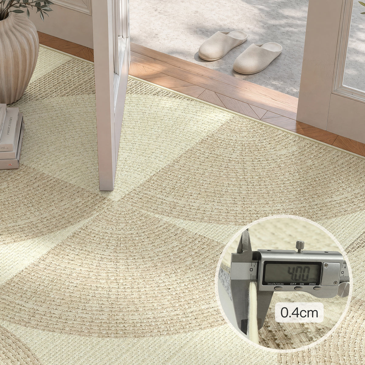 Tribesigns geometric rug, modern short-pile living room rug, washable & non-slip