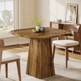 31.5" Square Dining Table for 2-4, Kitchen Table with Heavy-Duty Pedestal Base 3