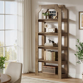 5-Tier Bookshelf, 70.9" Freestanding Bookcase with Open Storage Shelves 3