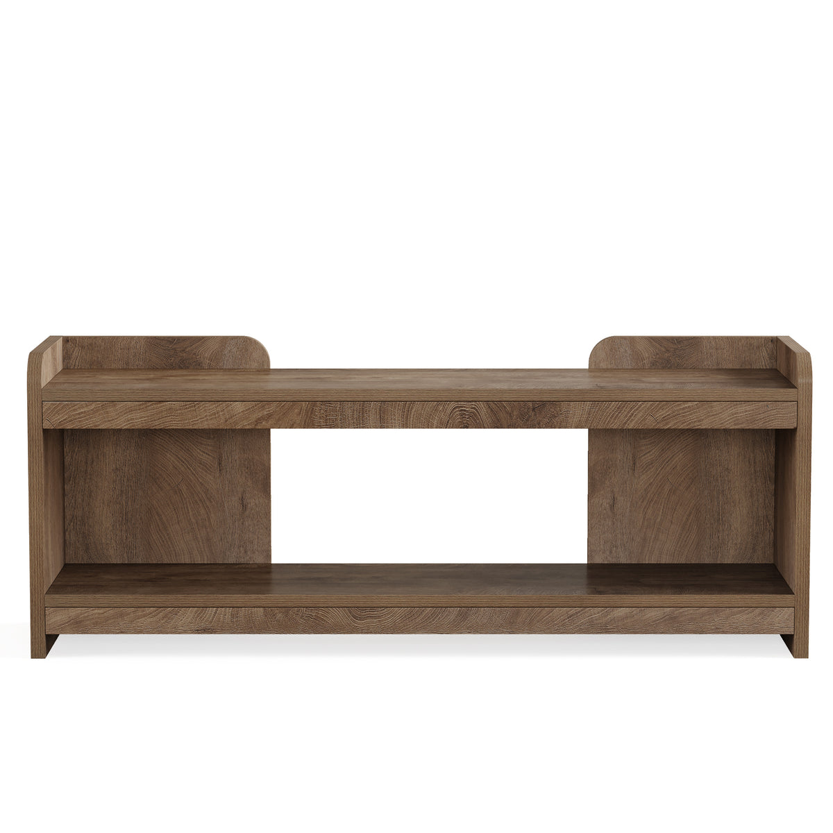 160cm TV Stand, 2-Tier Open Storage with Cable Management for 70" TV Living Room