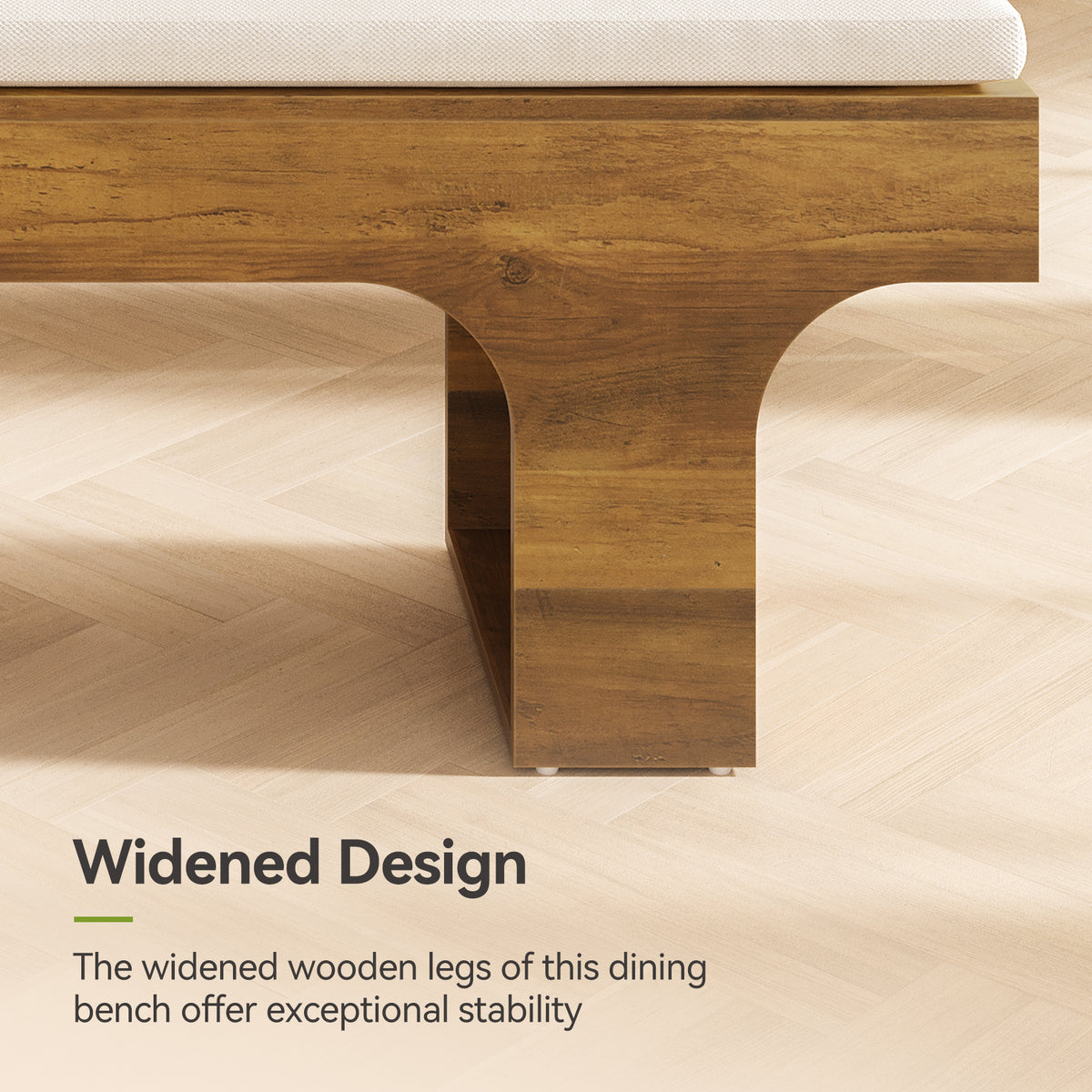 Tribesigns Upholstered Bench with Cushion, 140cm, for the Hallway and Bedroom