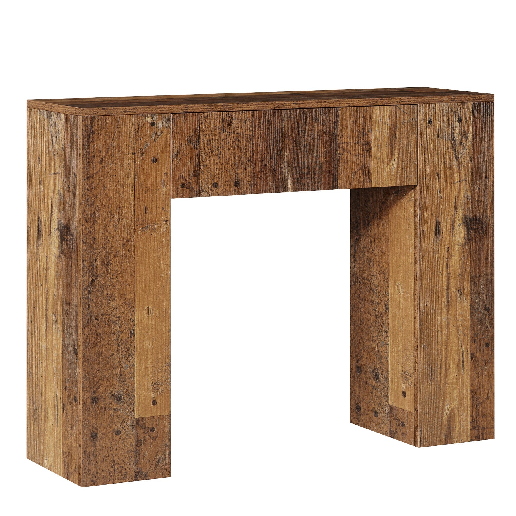 39'' Farmhouse Console Table, Narrow Sofa Table with Drawer