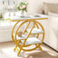 4-Tier End Table, Small Side Table Snack Table with Storage Shelves