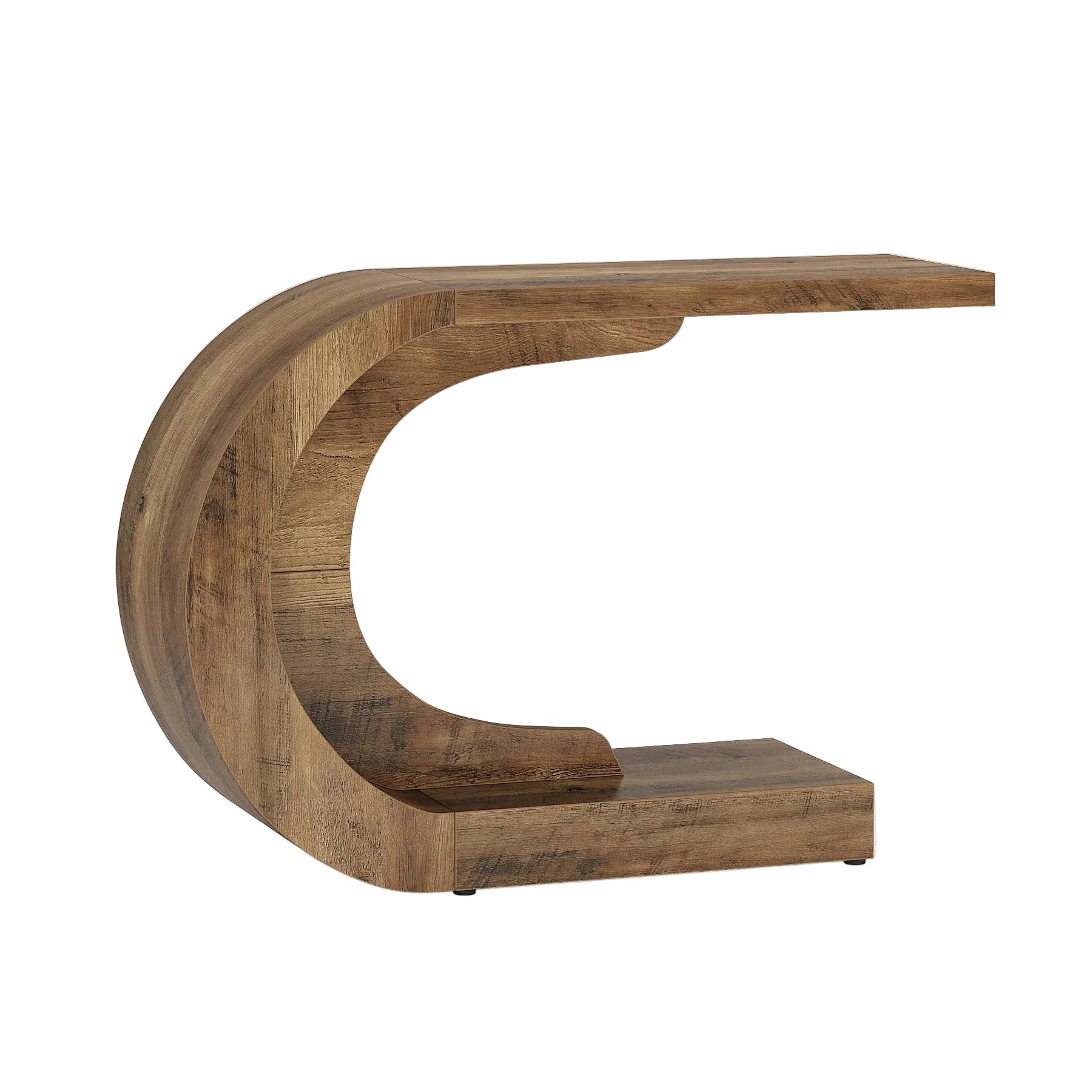 43" Console Table, C-Shaped Modern Accent Table Hallway Table