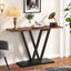 43" Gold Console Table, Modern Hallway Table Entryway Tables Narrow Sofa Table for Living Room