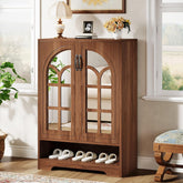 43.5" Tall Shoe Cabinet, 5-Tier Shoe Storage Organizer with Adjustable Shelves 3
