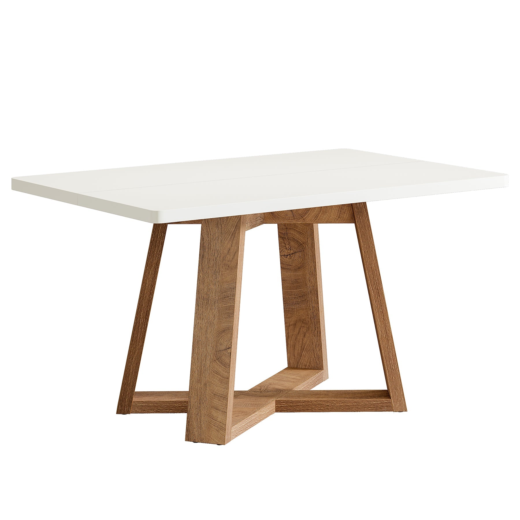 47" Rectangular Dining Table, Modern Kitchen Dinner Table for 4 People