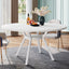 47" Dining Table, Modern Round Kitchen Table for 4