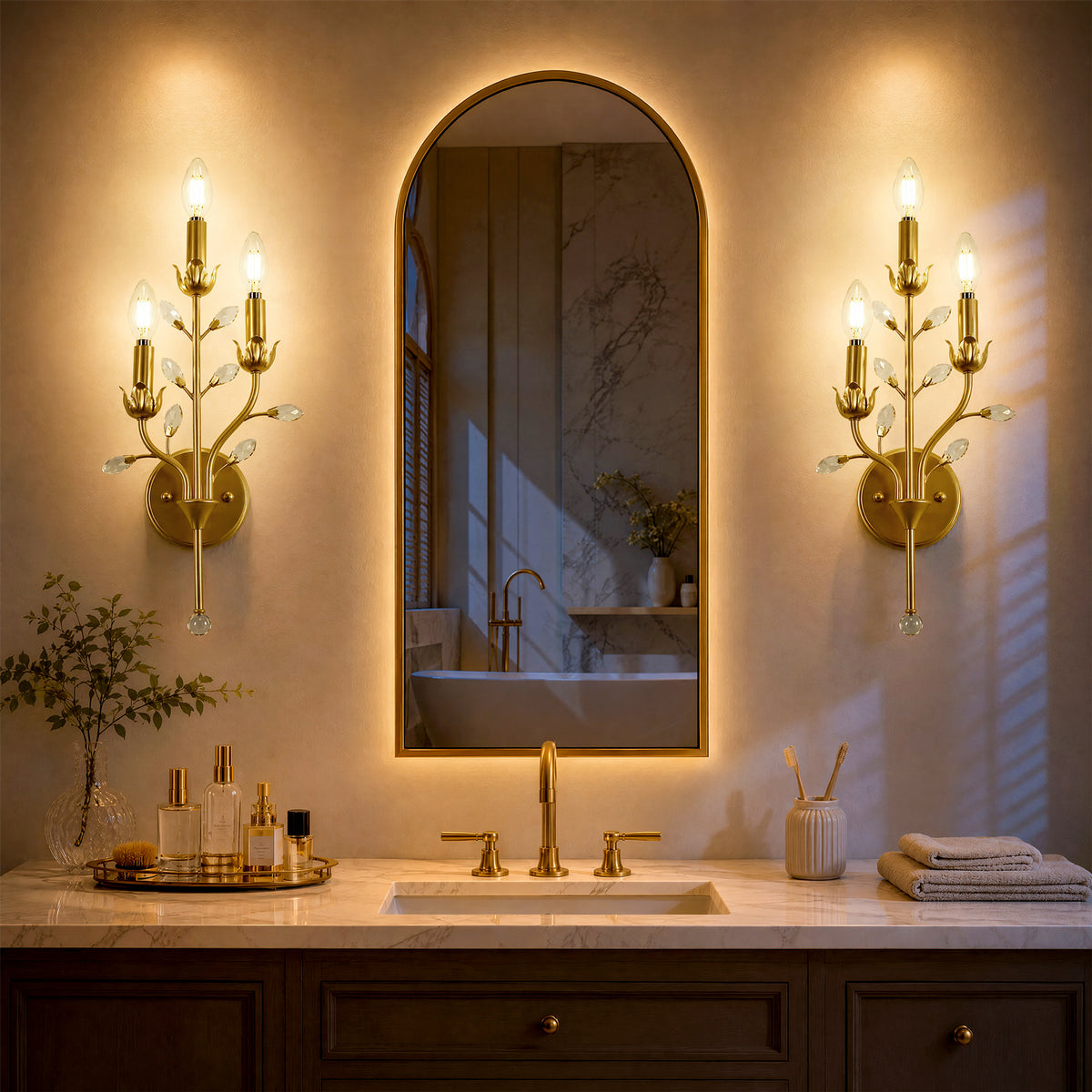 Tribesigns indoor wall light, E14 socket, bulb not included, 1 piece