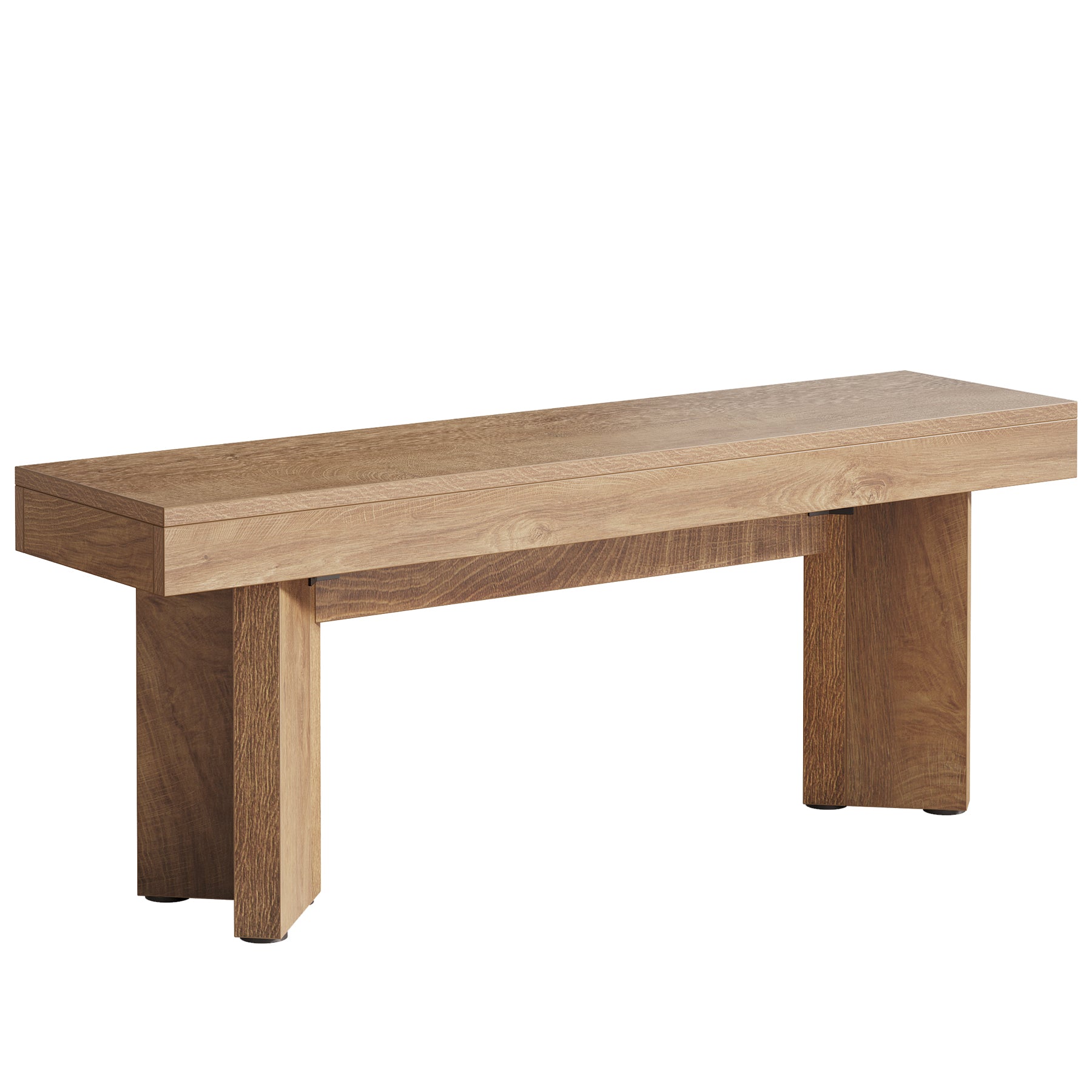 47" Kitchen Table Bench, Farmhouse Dining Bench with Sturdy Frame