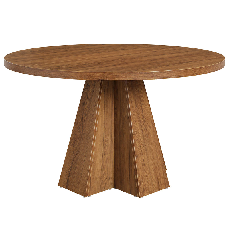 47" Round Conference Table, Small Meeting Table with Thickened Tabletop