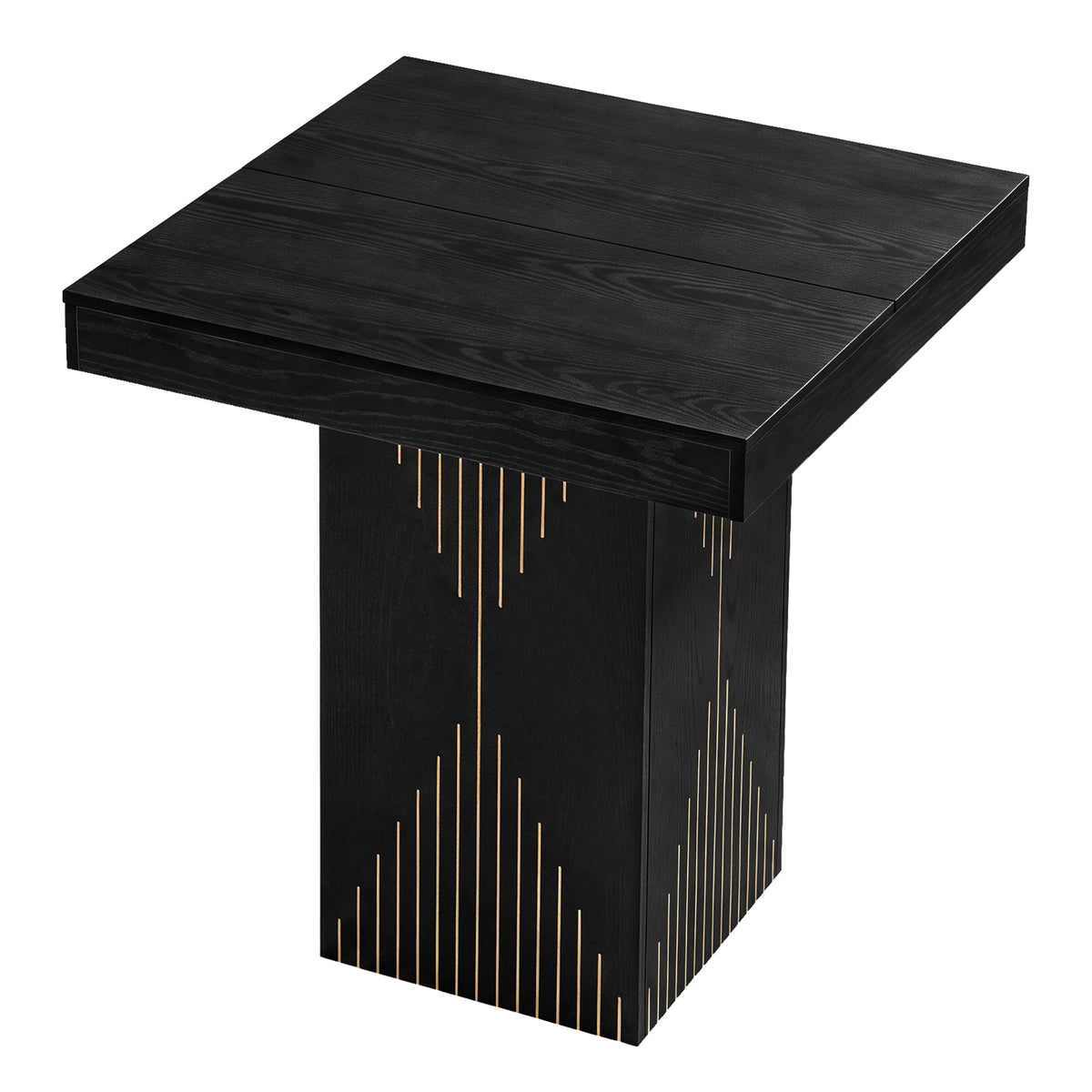 Tribesigns Square High Bar Table with Column Base, 80 x 80 cm, for the Kitchen and Living Room