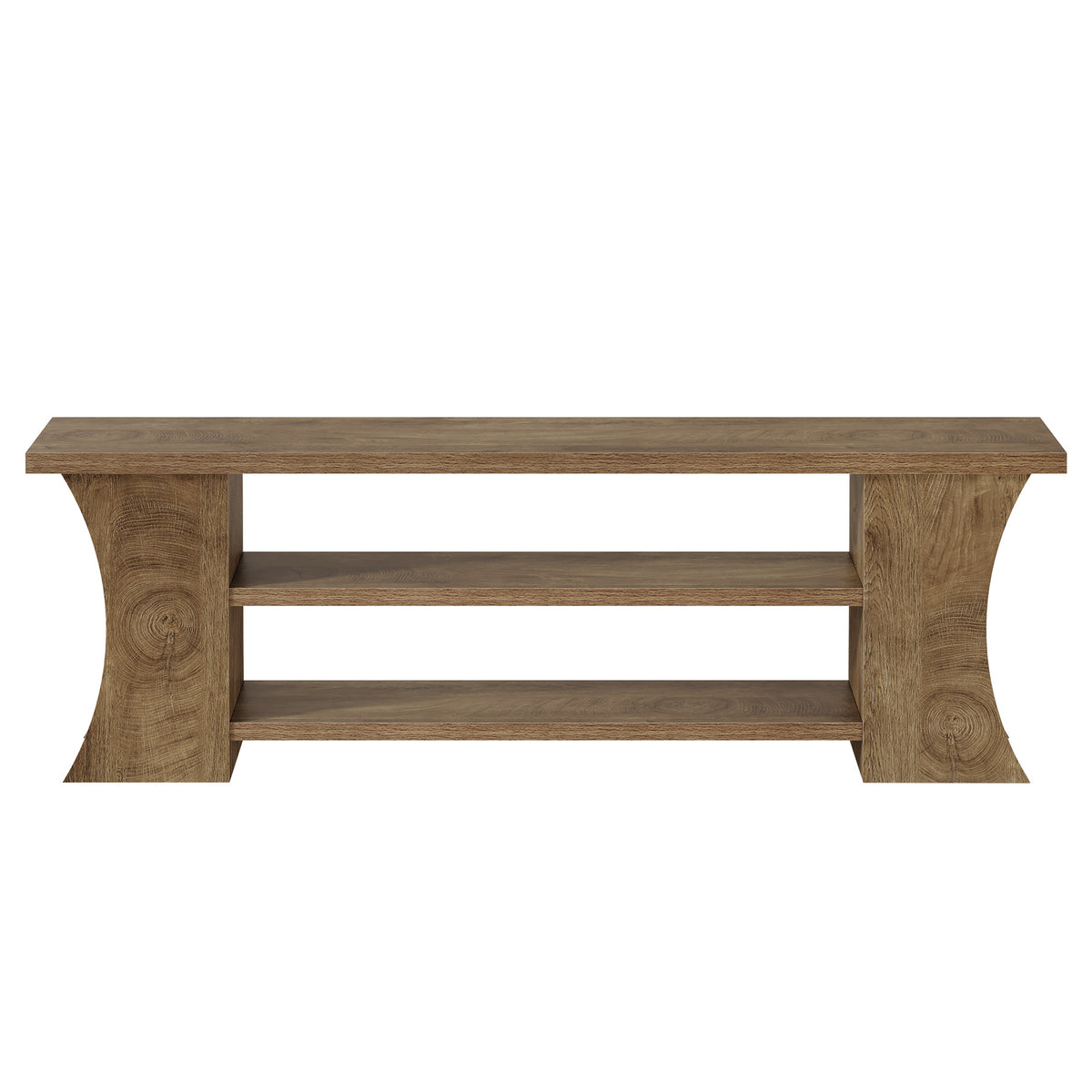160cm Entryway Bench, 3-Tier Farmhouse Shoe Bench with Storage for Hallway