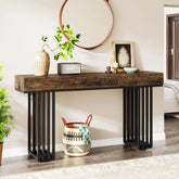 55" Console Table, Modern Entryway Table with Metal Legs 3