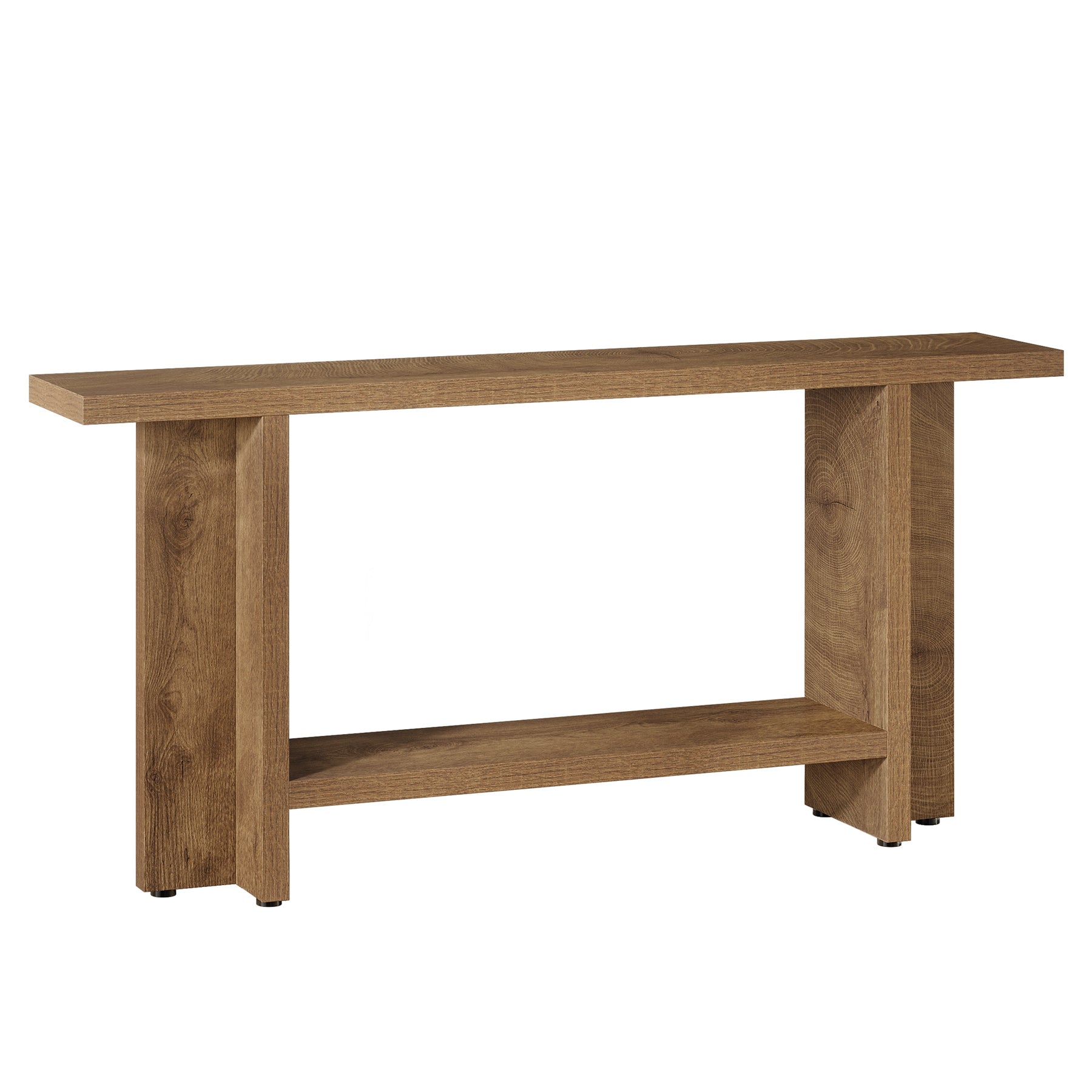 59" Console Table, Farmhouse Sofa & Hallway Table with Double Storage