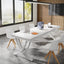 78" Conference Table for 6-8 People, Rectangular Table with Metal Frame