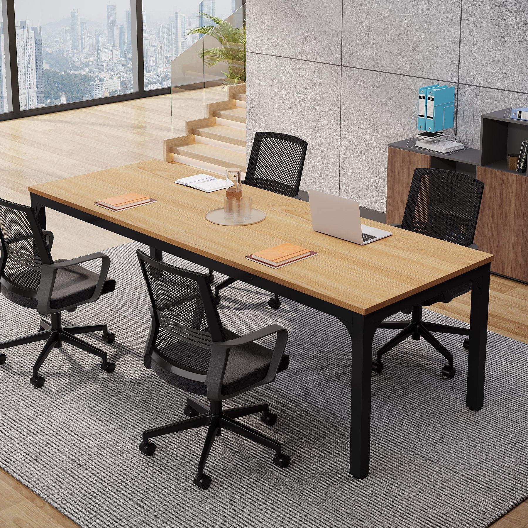 78.7" Rectangle Executive Desk,  Computer Desk 6FT Conference Table