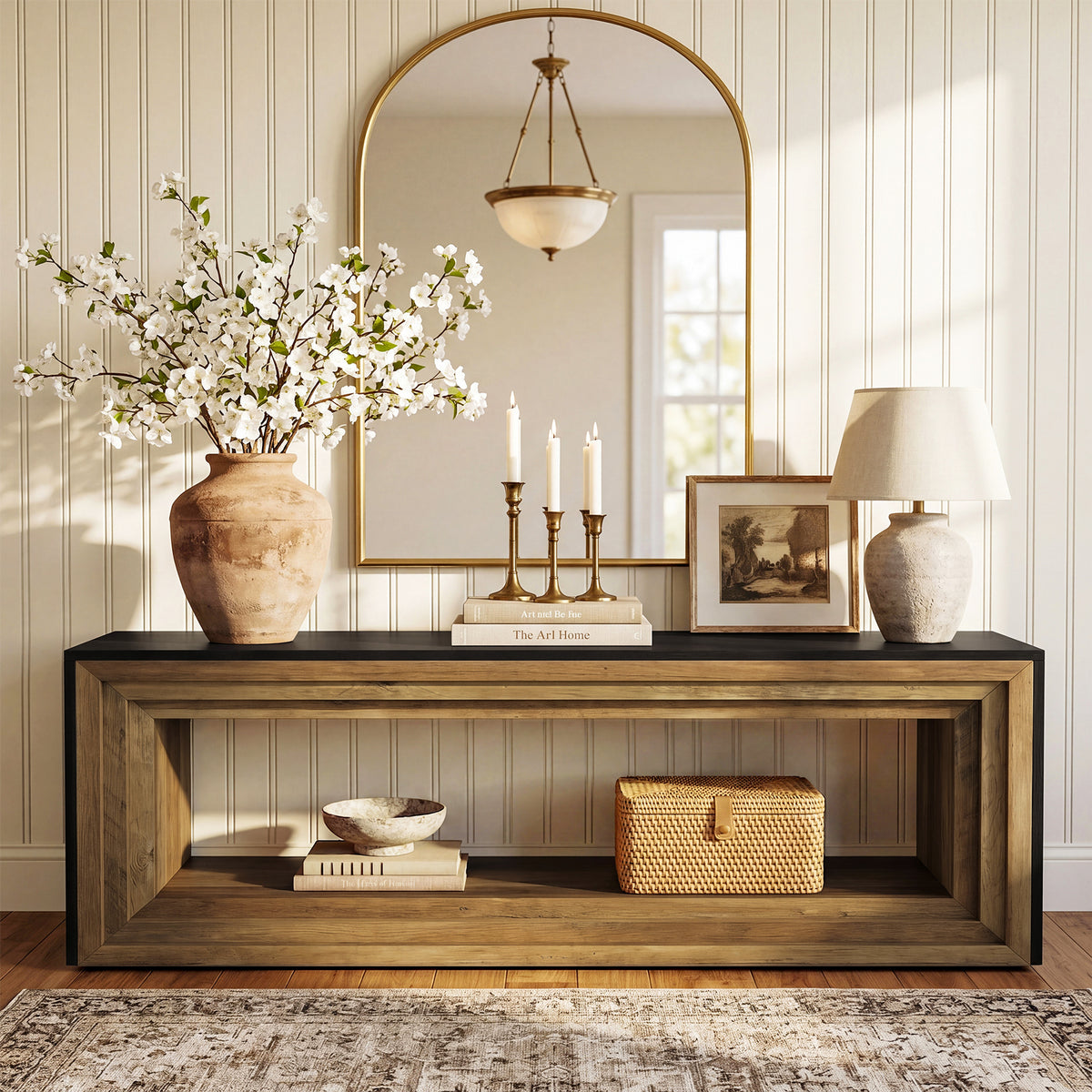 160cm Entryway Bench, Farmhouse  Storage Bench&TV Stand