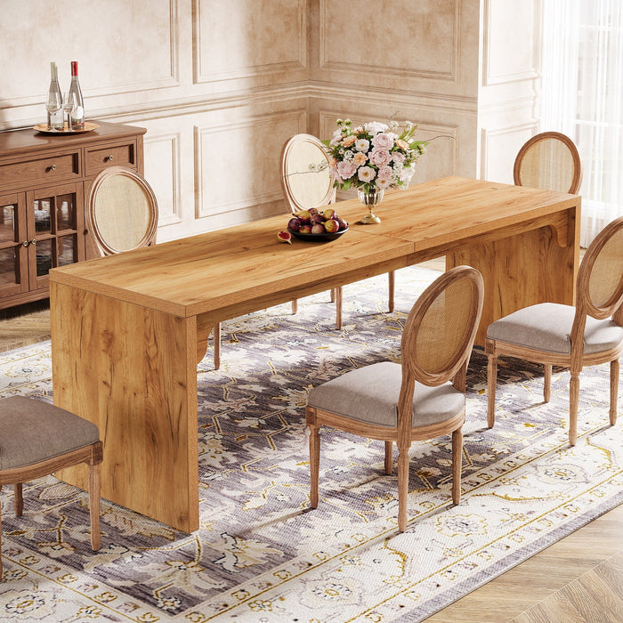 180 cm Tribesigns Dining Table, Modern Kitchen Table with Sturdy Base