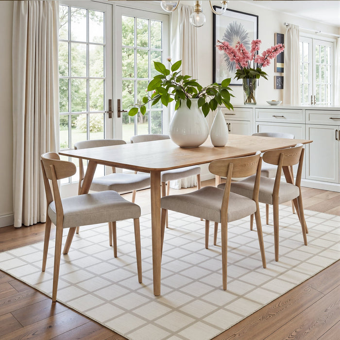 Tribesigns Modern Checked Rug, Washable Checkered Rug, Soft and Non-Slip for the Living Room, OEKO-TEX Certified