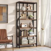 70.9" 6-Tier Bookshelf, Industrial Bookcase Display Shelf 3
