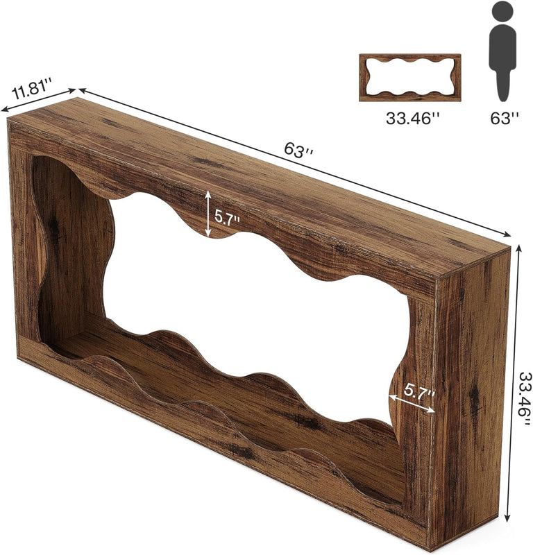 160cm Console Table, Farmhouse Entryway Table Couch Table Behind Sofa