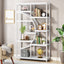 37.4" 5-Tier Industrial Bookshelf for Living Room, Bedroom, Home Office
