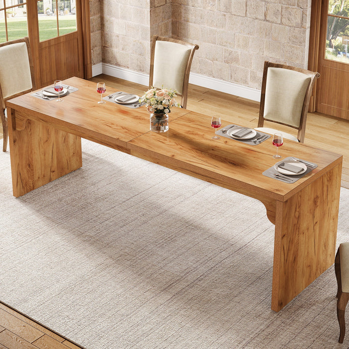 180 cm Tribesigns Dining Table, Modern Kitchen Table with Sturdy Base