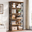 71" 6-Tier Bookshelf, Open Storage Bookcase with Metal Frame for Office