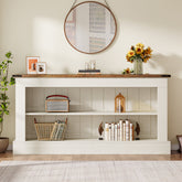 63" Console Table, Long Entryway Table Sofa Table With Storage 3