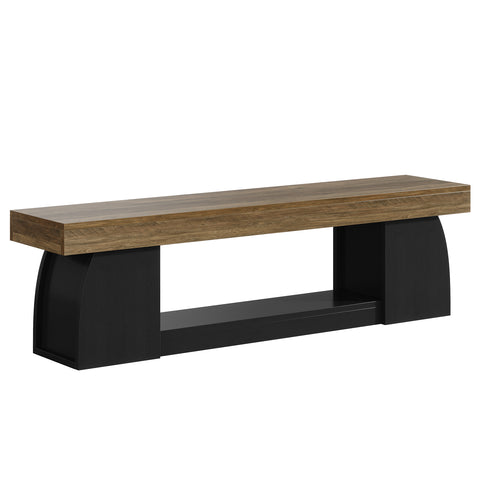 160cm Dining Bench, Farmhouse Kitchen Bench with Sturdy Frame