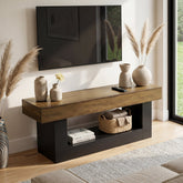 63" Modern TV Stand for TVs Up to 70 " Entertainment Center with U-Shaped Pedestal 3