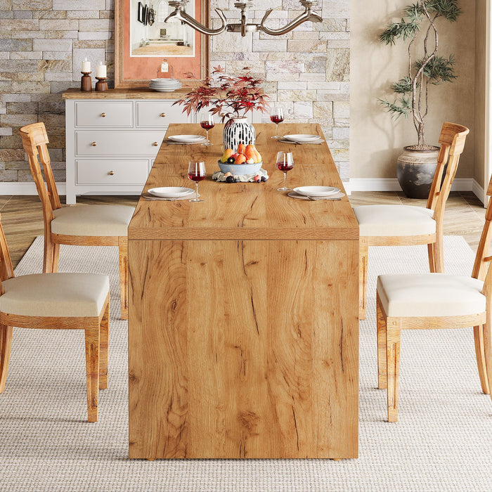 180 cm Tribesigns Dining Table, Modern Kitchen Table with Sturdy Base