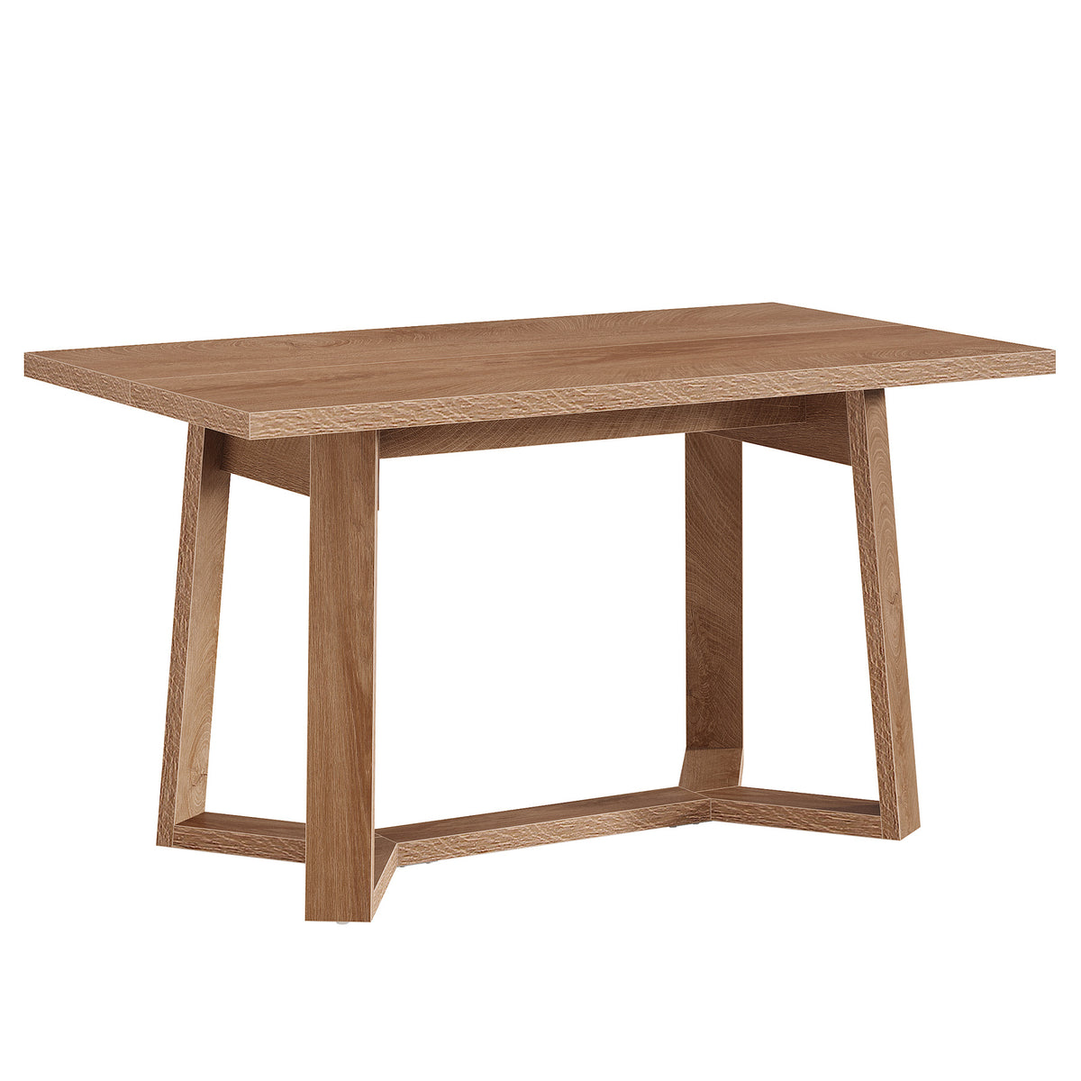 120cm Dining Table, Modern 4-6 Seater MDF Wood Effect for Dining Room
