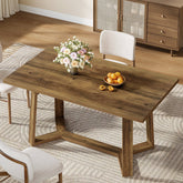 120cm Dining Table, Modern 4-6 Seater MDF Wood Effect for Dining Room 3