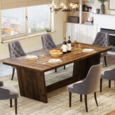 70.8-Inch Dining Table, Wood Farmhouse Kitchen Table for 4-6 Tribesigns 3