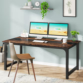 63" Large Office Desk, Industrial Writing Workstation 3