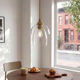 Tribesigns Pendant Light, E27 LED Modern Double-Layered Glass Kitchen Chandelier 3