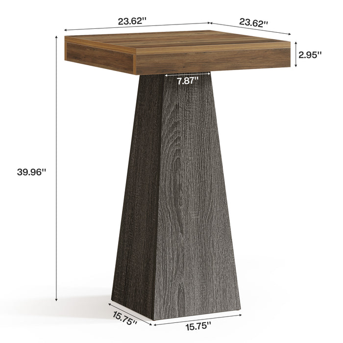 102cm Bar Table, High Bistro Table for Small Spaces