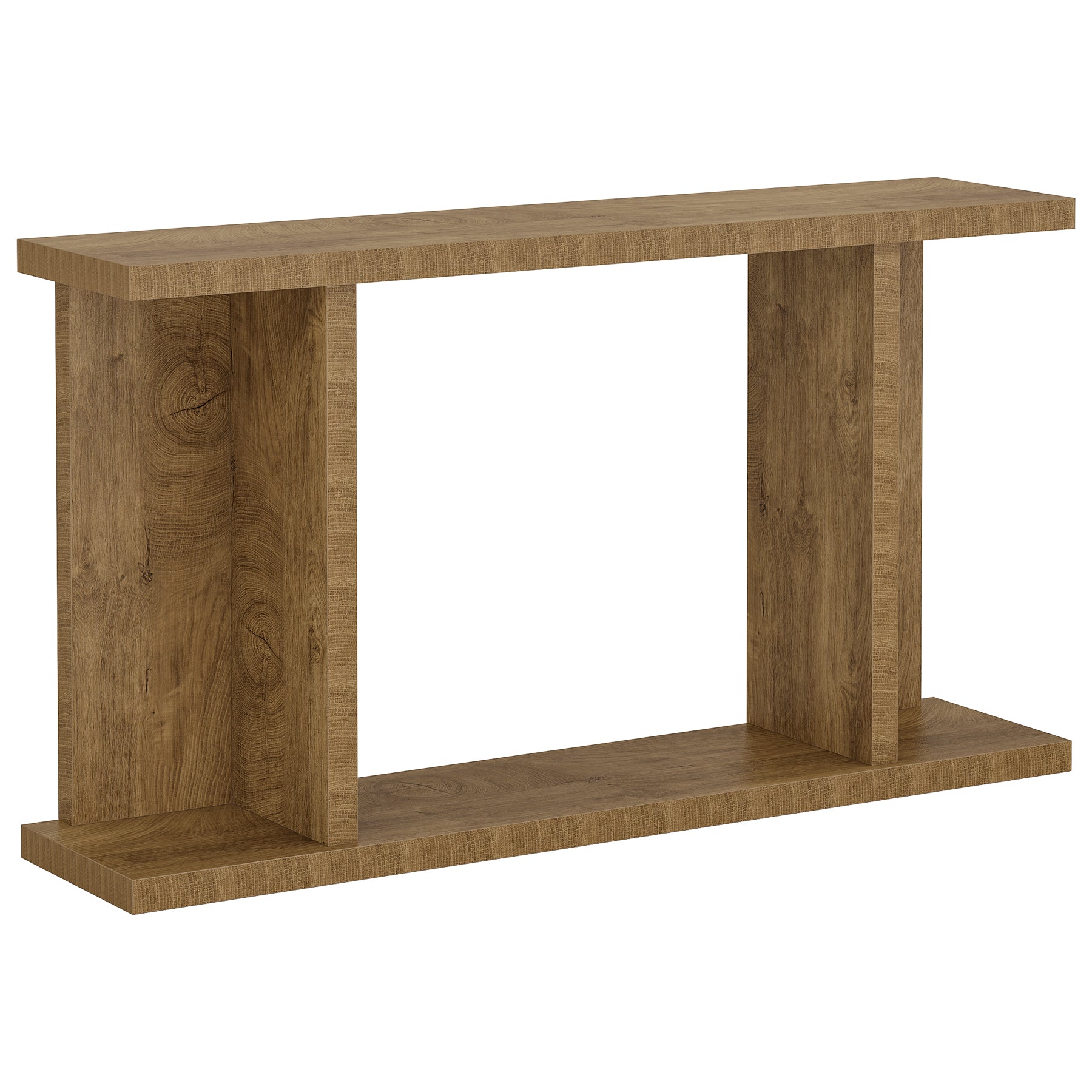140cm Console Table, 2-Tier Farmhouse Entryway Sofa Table Behind Couch
