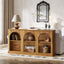 63" Farmhouse Console Table - 3-Tier Sofa Table with Storage