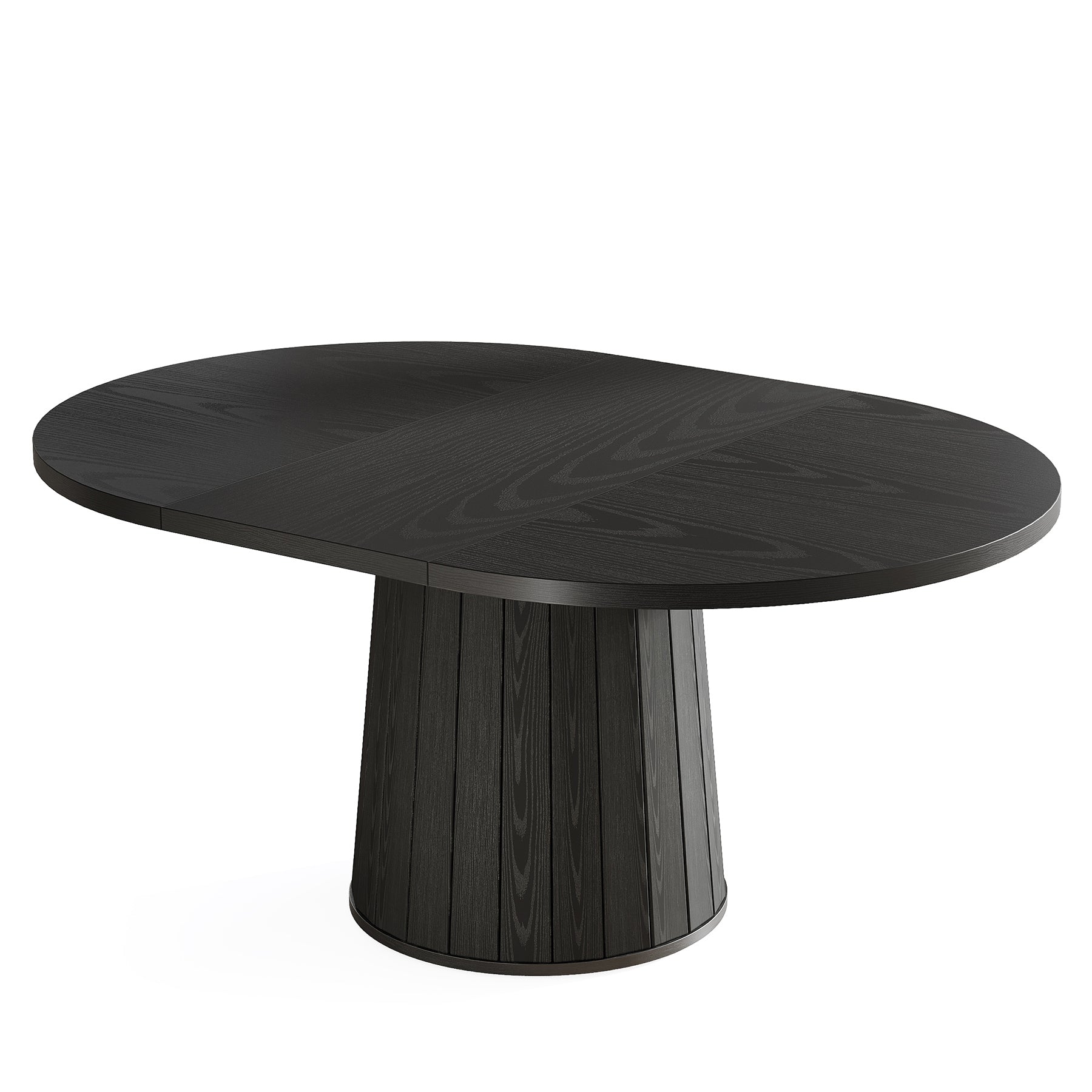 55" Oval Meeting Table, Wood Conference Table For 6 People