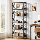 70.8" Bookcase, 6 - Tier Home Office Bookshelf Etagere Display Shelf Tribesigns 3