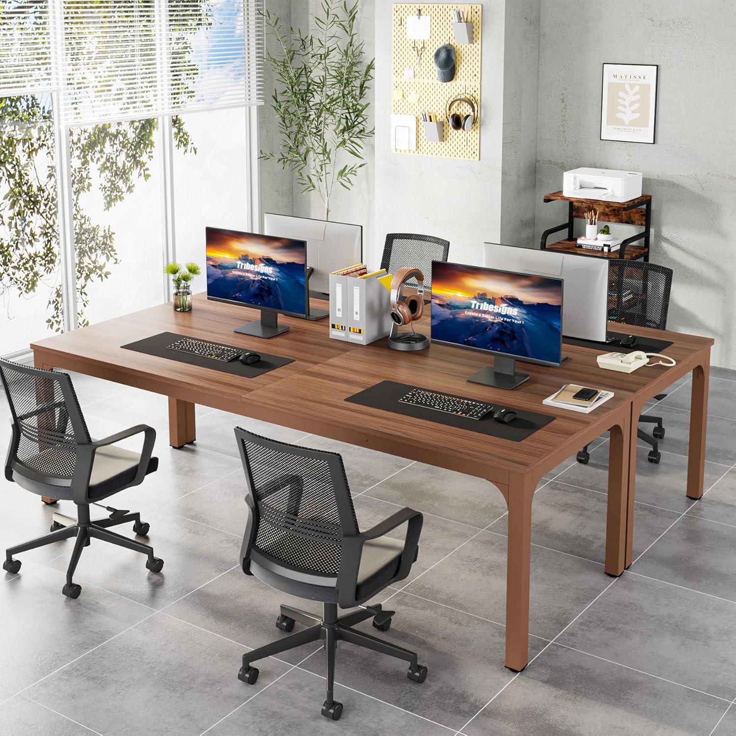 78.7" Rectangle Executive Desk,  Computer Desk 6FT Conference Table
