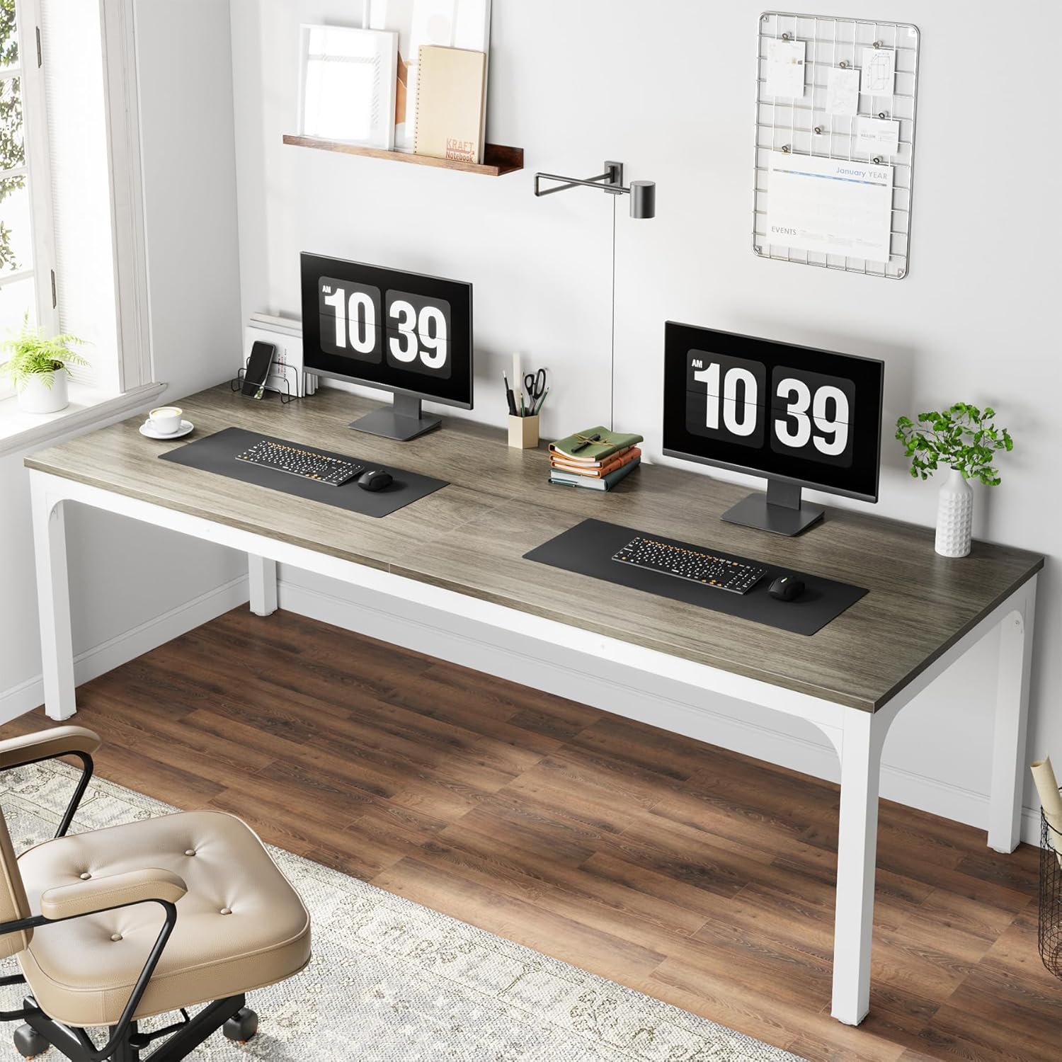 78.7" Rectangle Executive Desk,  Computer Desk 6FT Conference Table